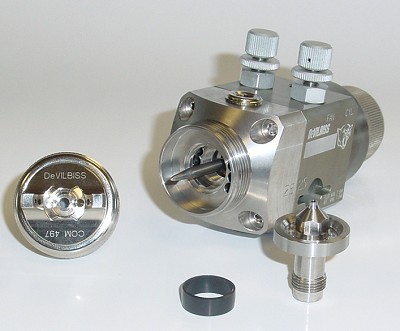 Cobra automatic spray guns utilise comon parts